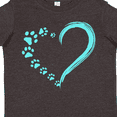 thumbnail image 4 of Inktastic Paw Print Heart Boys or Girls Toddler T-Shirt, 4 of 5