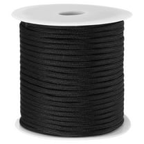Uxcell 164FT 550 Paracord, 7 Strand Parachutes Cord Spool 4mm Survival Strong Rope String for Camping Hiking, Black