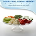 thumbnail image 2 of Smarty 11.6" Clear Medium Round Plastic Cake Stand 12ct, 2 of 2