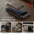 thumbnail image 5 of For iPhone 14 Pro Max 14Pro 14Plus Phone Case Wallet Case with Card Holder Magnetic For iPhone 14 Pro Max Leather Phone Cases, 5 of 11