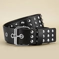thumbnail image 5 of YooGuoGuo New Round Bead Rivet Belt Men Women Punk Hardware Jeans Belt Nightclub Hip Hop Rock Style Y2K Belt Designer Belt Lady Belts, 5 of 6