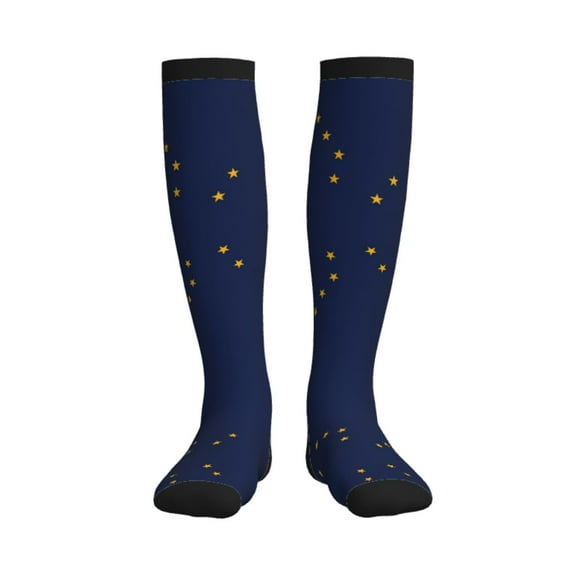 Alaska Flag Compression Socks Circulation Running Athletic Sports for Women Men