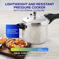 thumbnail image 3 of Universal 6.3Qt / 6L Anti-Rust Ultra Pressure Cooker for 7 Servings, Aluminum Pressure Cooker, Even Heat Distribution, Diameter 9.4 in - 24 cm / Height 9.6 in - 24 cm, 3 of 7