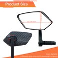 thumbnail image 3 of Homieway Bar End Bike Mirror, HD Glass Lens for Handlebars Wider Angle Rotatable E-Bike Mirror, Scratch Resistant Universal Rearview Mirrors, Left, 3 of 7