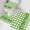 Green White, variant on St. Patricks Day Bathroom Rugs Mat Sets 3 Piece, Shamrock Grasses Green Plaid Bath Shower Rugs with U-Shaped Contour Toilet Mat, Small Absorbent Bathtub Runner Rugs Floor Mats
