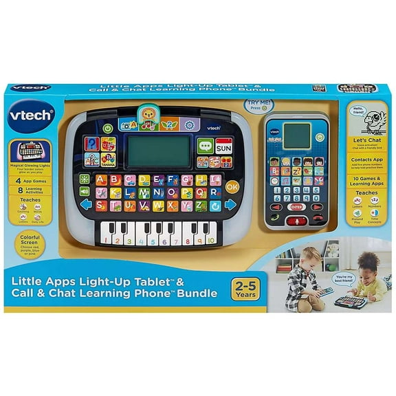 V-Tech Little Apps Light-Up Tablet & Call & Chat Learning Phone