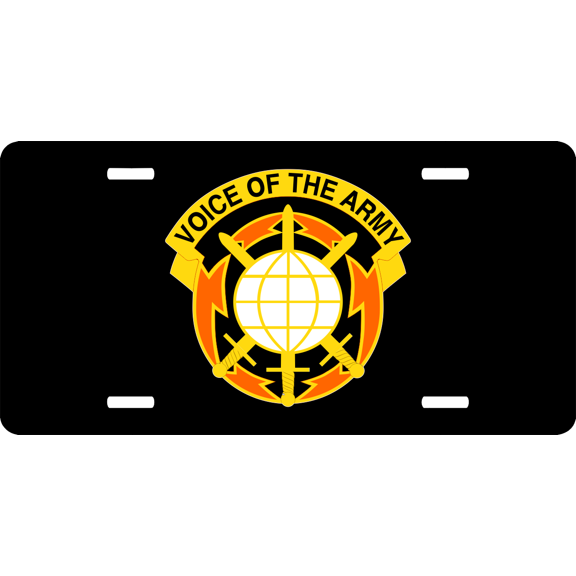 9th Signal Command Unit Crest License Plate