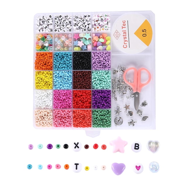 5 Uds. Kit semillas de 3mm, abalorios de , medianas de 8mm, de para joyas, pulseras, 16 colores con
