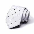 thumbnail image 1 of Corbata de seda de poliéster con puntos de corbata, fabricante de corbatas de 8 cm para hombres de negocios, ropa formal, corbata de estudio para bodas, 1 of 6
