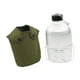thumbnail image 5 of Botella de agua y vaso de aluminio para camping de 1 l con bolsa de tela verde para actividades al aire libre, ligeros., 5 of 9