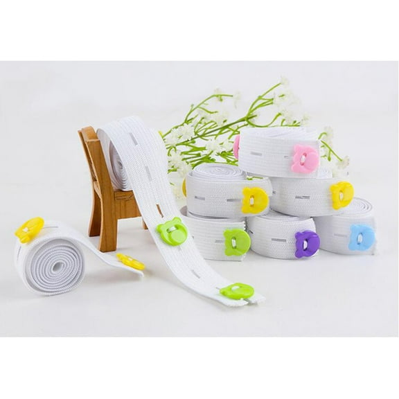 Raindrops 20pcs Diaper Buckle Fasteners Adjustable for Newborns with White Color