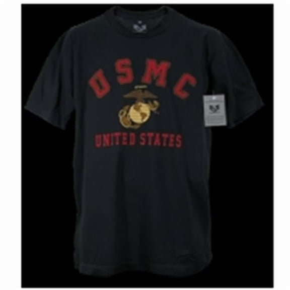 30 Single Tee Us Marine Classic- Black- Extra Large
