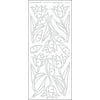 Tulips Peel-Off Stickers-Silver
