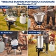thumbnail image 5 of 41QT Outdoor Wok and Propane Stove Outdoor Cooker Set, 21" Heavy Duty Mexican Cazo Para Carnitas, Great for Carnitas Braising,Sea Food Boiling, Inoxidable Wok comal Fry, 5 of 5