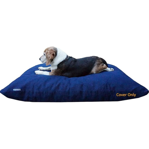 Dogbed4less DIY Pet Bed Covers with Zipper Cover & Waterproof Liner, Large, Blue (2 Pack)