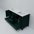 thumbnail image 6 of Jacques 60 in. W x 22 in. D Green Double Bath Vanity and Cultured Marble Top, 6 of 8