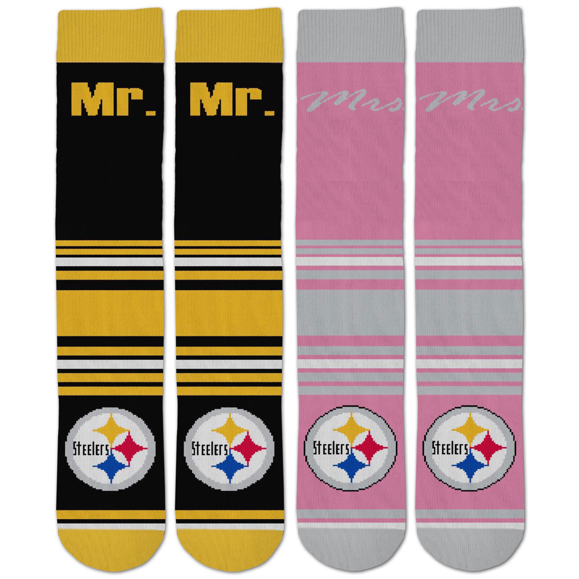 Pittsburgh Steelers Unisex Football Crew Socks One Size Fits Most for Gift 