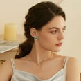 thumbnail image 3 of Elegant Square Geometric Earrings for Women Wedding Rhinestone Dangle Jewelry Gold Color Statement Accessories, 3 of 3