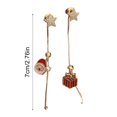 2 PacksEarrings,Christmas Earrings For Women Girls Christmas Tree Snow