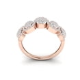 thumbnail image 3 of Natural 2carat Round Cut Diamond Prong Fancy Bridal Cluster Wave Wedding Ring Anniversary Band Solid 10K Gold J SI2, 3 of 3