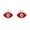 Red Enamel Evil Eye Stud Earring, variant on Luxury Gorgeous Turquoise Enamel Evil Eye Studs Earrings Women