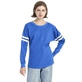 thumbnail image 4 of TOPTIE Chandail à Col Rond pour Femmes avec Pompons, Chandail Jersey Jeunesse à Manches Longues, T-Shirt de Jour de Match, Vierge-Rouge-P, 4 of 6