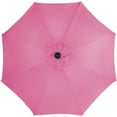 thumbnail image 6 of Northlight 9ft Solar Lighted Outdoor Patio Market Umbrella with Hand Crank and Tilt, Pink, 6 of 6