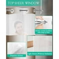 thumbnail image 5 of No Hook Shower Curtains, Brown White Ombre Standard Shower Curtains with Snap in Liner, Vintage Minimalist Country Gradient Waterproof Washable Fabric Bathroom Shower Curtain Sets, 66" x 72", 5 of 7