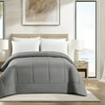 thumbnail image 2 of Swift Home Basic Down Alternative Comforter, All Season Hypoallergenic Cozy Comforter, Twin, Light Grey, 2 of 8