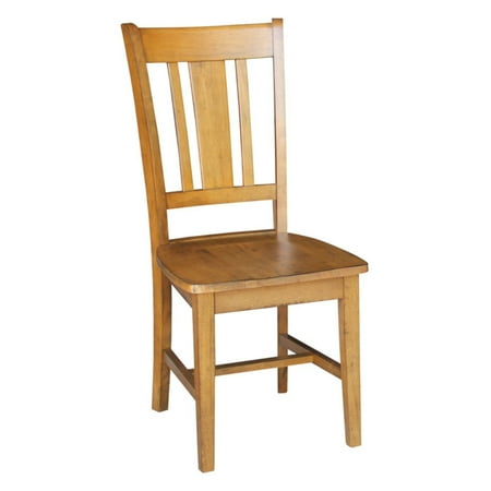 Set of 2 San Remo Splatback Chairs Pecan - International Concepts