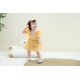 thumbnail image 5 of Body sin mangas con volantes y tul para niña, 3-6 m, amarillo, 5 of 6