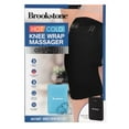 Brookstone Knee Brace Massager with Soothing Heat, Cold Pack, and 3