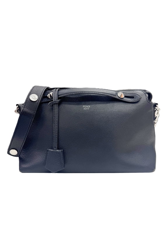 Pre-Owned FENDI By the Way 8BL124 Medium Black Handbag/Shoulder Bag for Women (Fair)