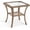 Brown, variant on VIVIJASON Outdoor Wicker Side Table, All-Weather Rattan Patio Side Table Bistro Table with 2-Tier Storage, Tempered Glass Top Square End Table for Indoor, Balcony, Garden, Porch, Deck, Brown