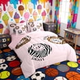 thumbnail image 2 of Erosebridal Animal Print Lucky 8 Ball Bedding Comforter Set, Cute Sport King Bedding Sets for Girls and Boys, Pink Reversible 7-Piece, 2 of 6