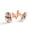 Color 1, variant on Men's Classic Stainless Steel, Watermelons Love Pattern Cufflinks Business Wedding Shirts, Rose Gold