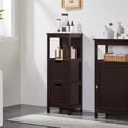 thumbnail image 3 of Yaheetech Bathroom Floor Cabinet with 2 Drawers, Free-Standing Side Storage Organizer with 1 Shelf, Wooden Multifunctional Rack Stand, Espresso, 3 of 8