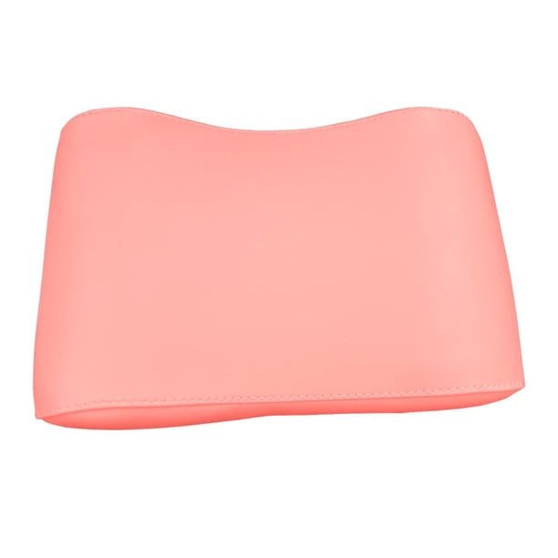 Almohada de apoyo para pilates, esterilla de , impermeable, de piel sintética, con esponja moldeadora. Rosa