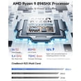 thumbnail image 6 of MINISFORUM G1 Pro Mini PC AMD Ryzen 9 8945HX(16C/32T, up to 5.4GHz) 32GB DDR5 1TB PCIe4.0 SSD Desktop Computer, 2xHDMI|2xDP2.1|DP1.4 Outputs, 5G LAN, WiFi7, BT5.4, RTX 5060 Graphics Gaming PC, 6 of 9