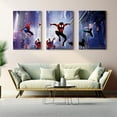 thumbnail image 2 of Spiderman Canvas Wall Art by DreamController Set of 3 - 16x24 inches Wall Decor | HD Printed & Wooden framed wall art | Modern Wall Decor for Gift | Made in USA, 2 of 5