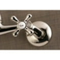 thumbnail image 4 of Kingston Brass KS3226AX Vintage 6" Adjustable Center Wall Mount Kitchen Faucet, Polished Nickel, 4 of 5