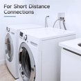 thumbnail image 4 of 2 Pack 6 Ft Stainless Steel Washer Hoses With 90 Degree Elbow Durables And Leakproof For Universal, 4 of 5