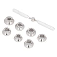 thumbnail image 2 of Watch Opener Fix 7 Dies Open Tools Steel Gear Back Cover Clock Repair Kit Aluminum Alloy for Watchmakers Repairers, 2 of 14