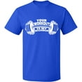 thumbnail image 2 of OXI T-Shirt - Your Workout is, Basic Casual T-Shirt for Men's and Women Fleece T-Shirt Short Sleeve - Royal Blue 2X-Large, 2 of 3