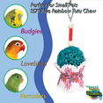 thumbnail image 3 of 1571 Blue Rainbow Tutu Chew M&M Bird Toys - Colorful Natural Shredding Hanging Sola Toy, 3 of 8