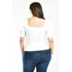 thumbnail image 3 of Blusa escote cuadrado Roman Fashion Talla Extra 1823 Blanco 38, 3 of 6