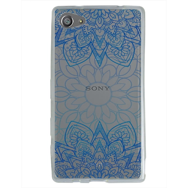 Funda para Sony Z5 Compact InstaCase Mandala Azul Uso Rudo Antigolpes