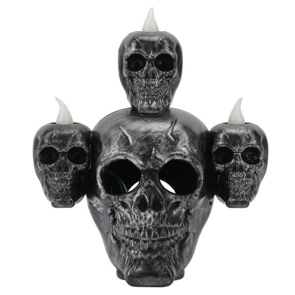 Halloween Electronic Candle Lamp, Interesting Modern Simulated Halloween Skull Candle Light Smoking Effect LED For Game For Dance