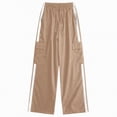 thumbnail image 4 of UAYOTSE Girl's Athletic Track Pants Wide Straight Leg Pants Fitness Clothing,Sizes 11-12 Years, 4 of 5