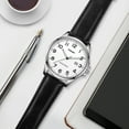 thumbnail image 6 of Watch for Men Minimalist Ultra Thin Wrist Watch Waterproof Quartz Analog Watch with Leather Strap -Gift for Men, 6 of 7